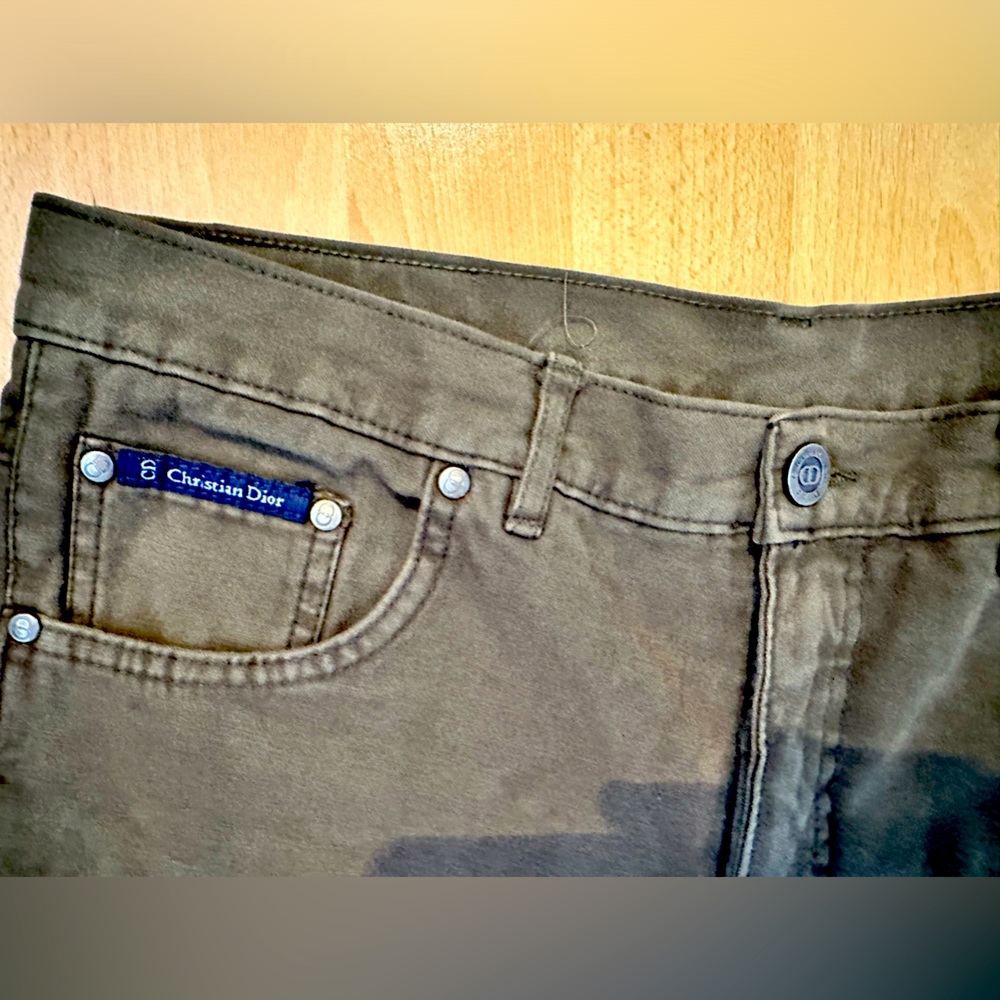 Men’s Christian Dior Olive Jeans